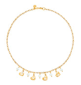 Collar Mamá con Madre Perla y Baño de Oro